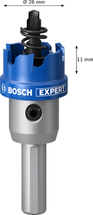 BoschEXPERT 金属板孔锯 26 毫米，用于金属切割。.